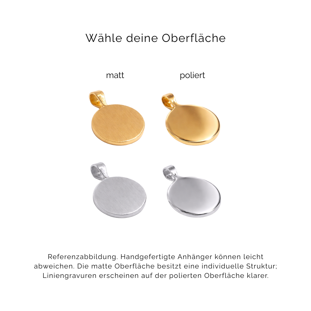 Gravurkette Elin | Fingerabdruck, Zeichnung, Handschrift