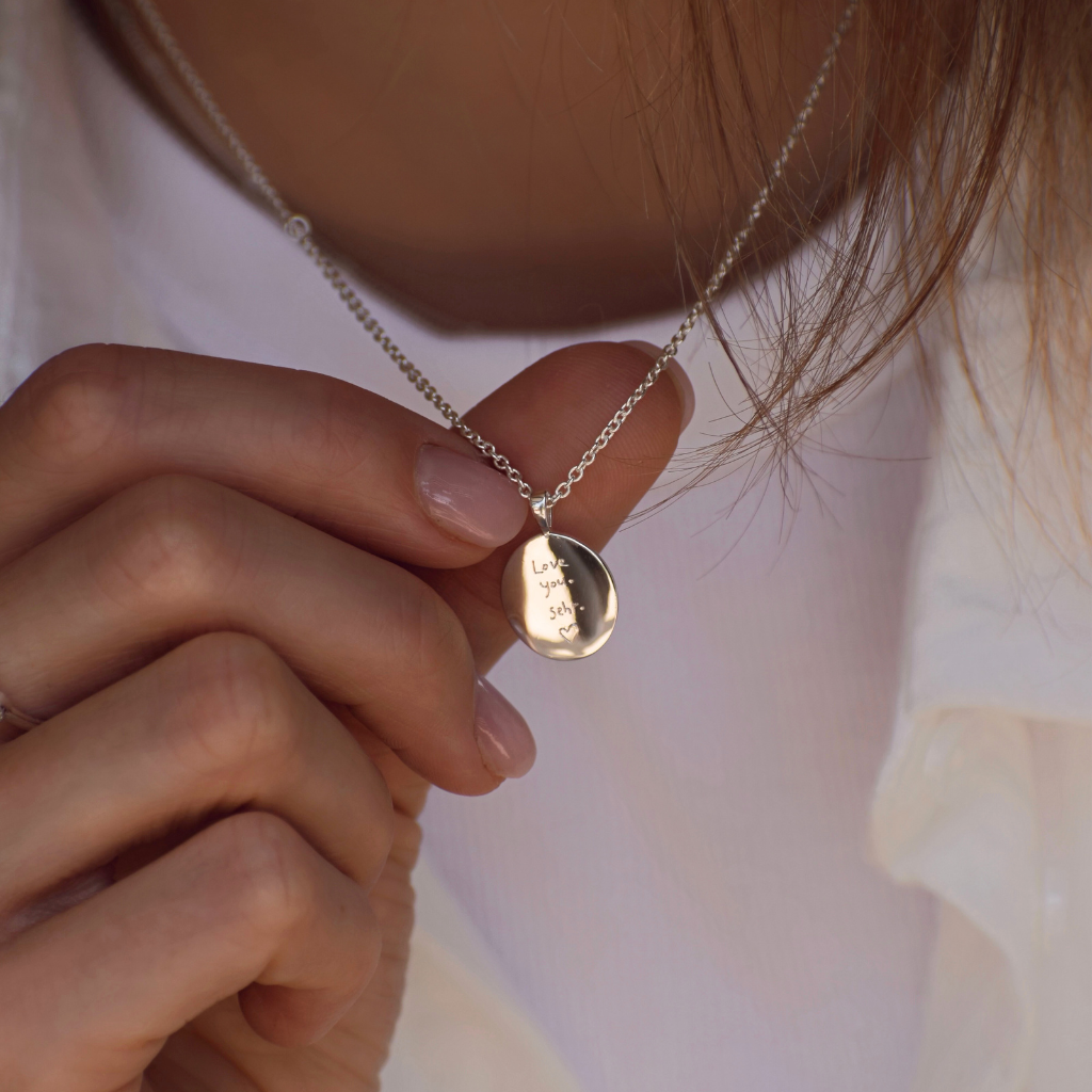 Gravurkette Juna | Fingerabdruck, Zeichnung, Handschrift