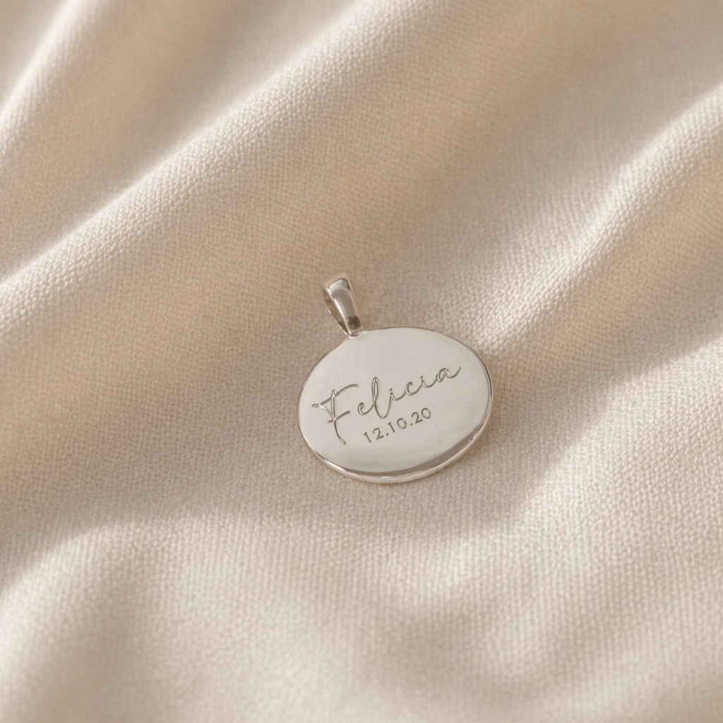 Gravurkette Elli | Initialen, Text | Rund, Oval