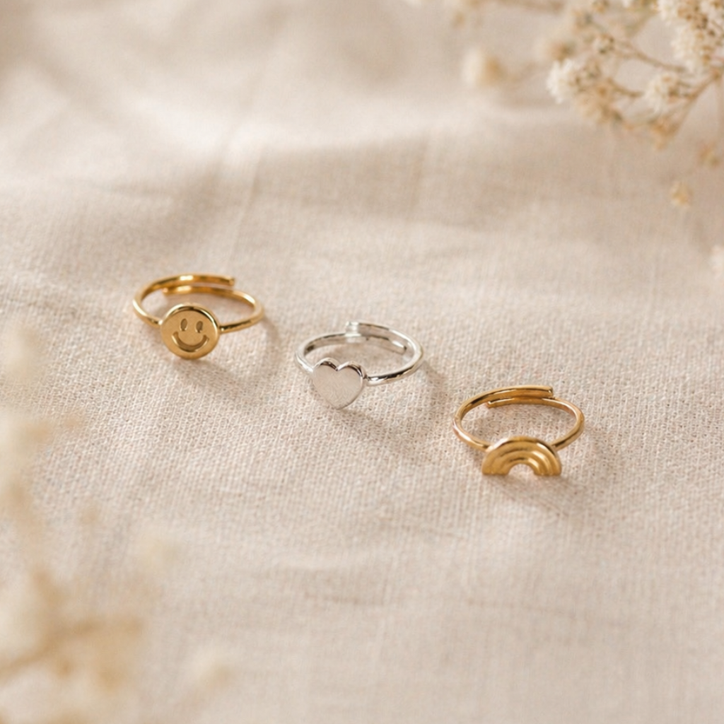 Kinderfingerring | Happy