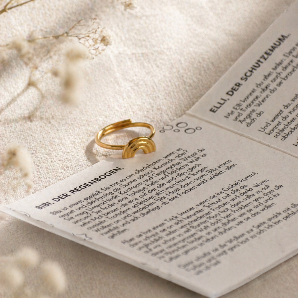 Kinderfingerring | Bibi, der Regenbogen