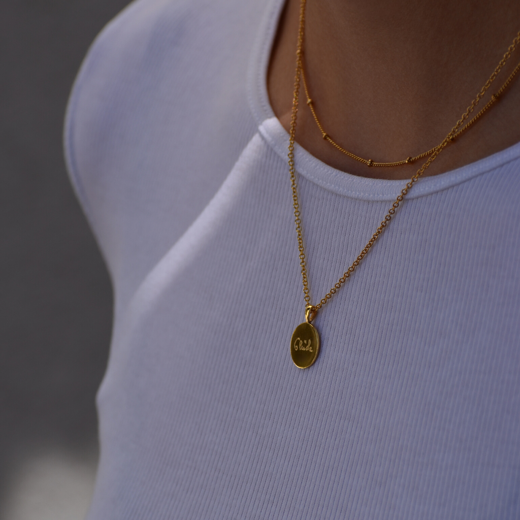 Gravurkette Elin | Fingerabdruck, Zeichnung, Handschrift