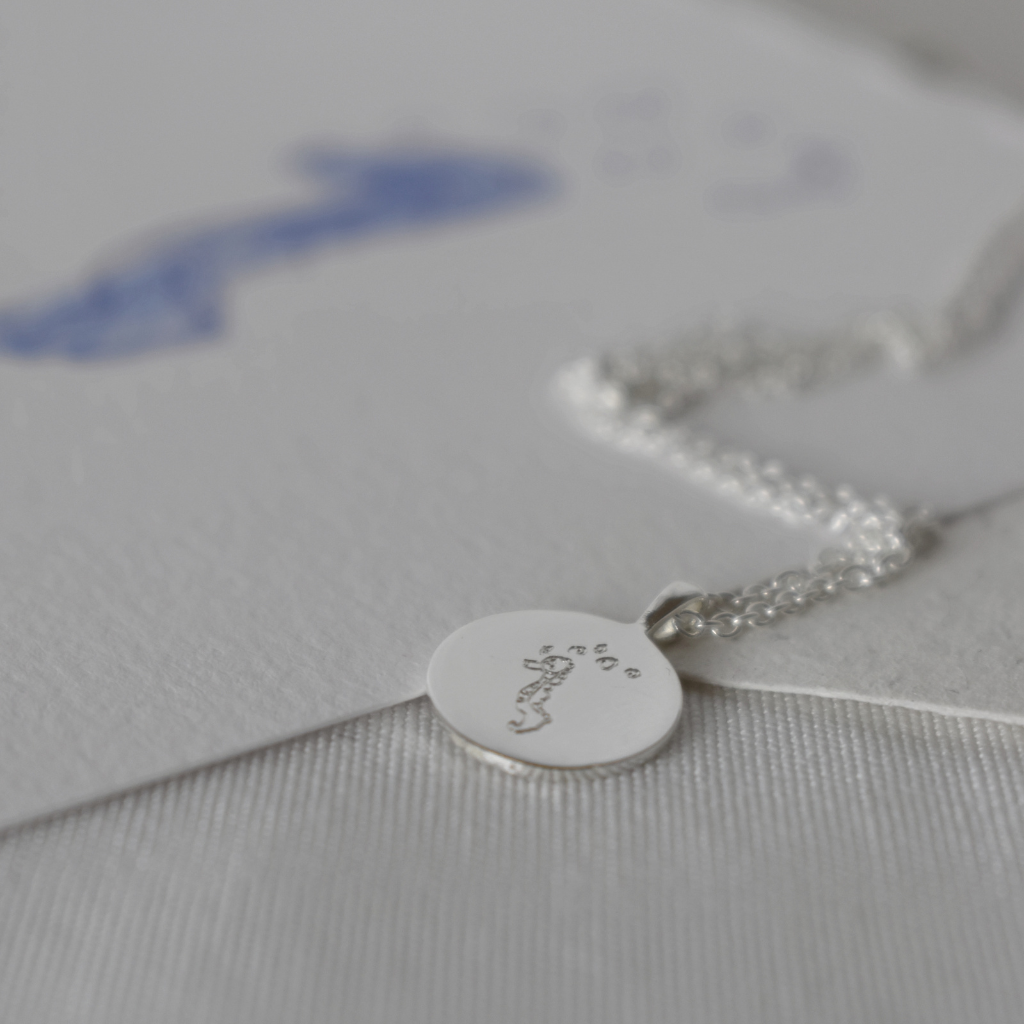 Gravurkette Elin | Fingerabdruck, Zeichnung, Handschrift