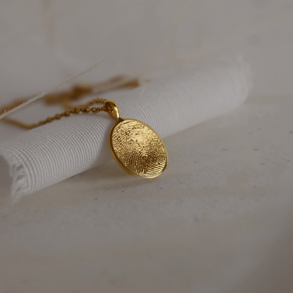 Gravurkette Juna | Fingerabdruck, Zeichnung, Handschrift