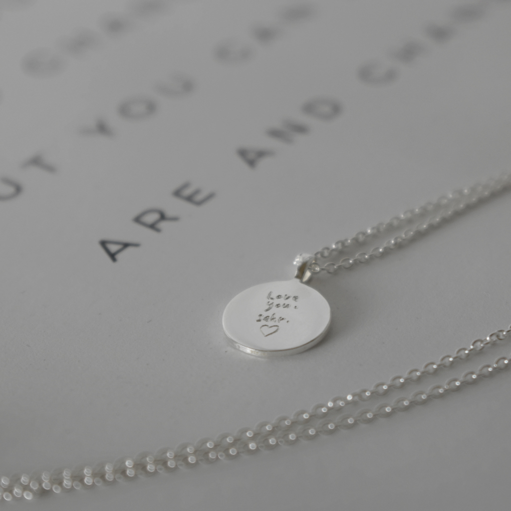 Gravurkette Elin | Fingerabdruck, Zeichnung, Handschrift